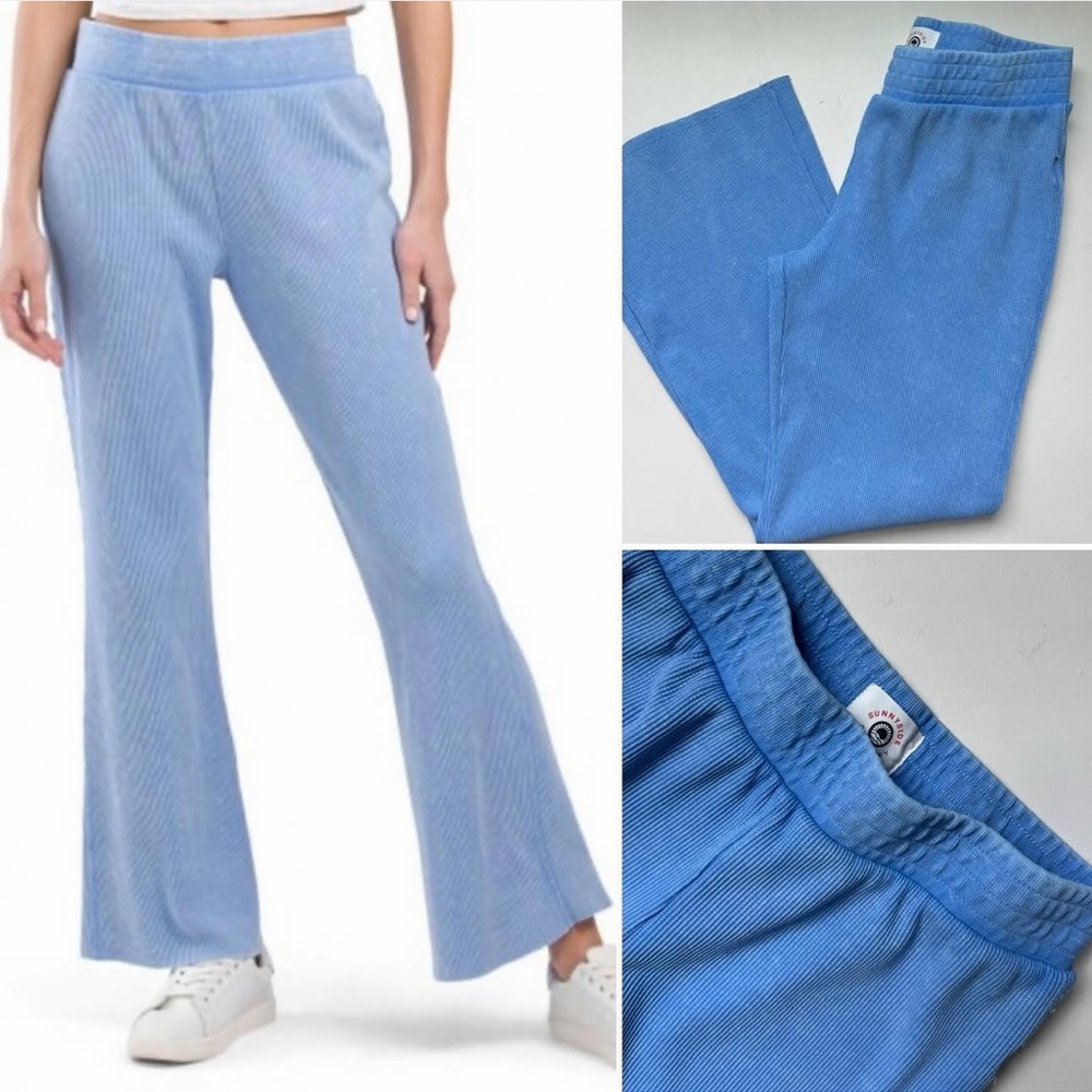 Sunnyside by Sundry Waffle Wide Leg Pants